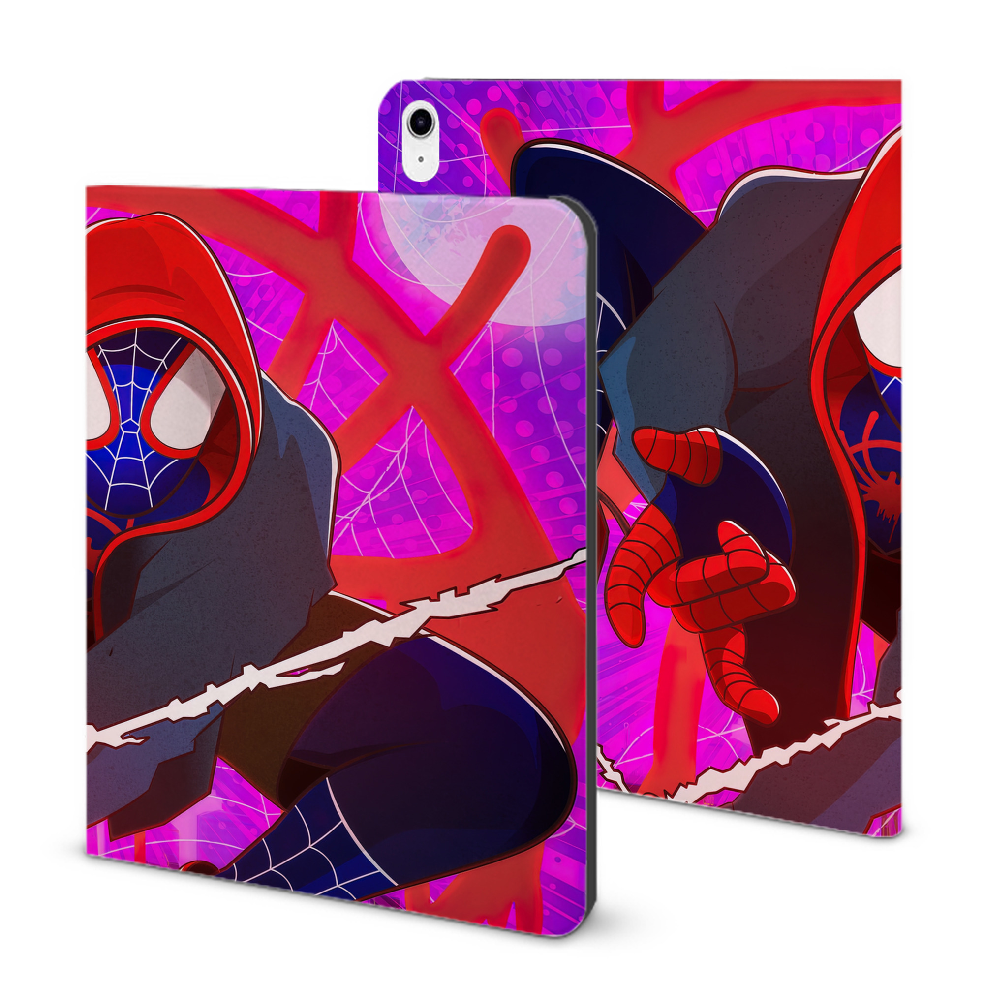 （画像用） Spider Man スパイダーマン IPad ケース ブック型 PUレザー TPU 耐衝撃 軽量 薄型 ペン収納なし 全面保護 IPad 各モデル対応